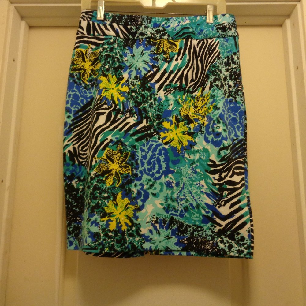 MERMAIDCORE GRACE ELEMENTS DEEP SEA STRETCH BODYCON SKIRT M